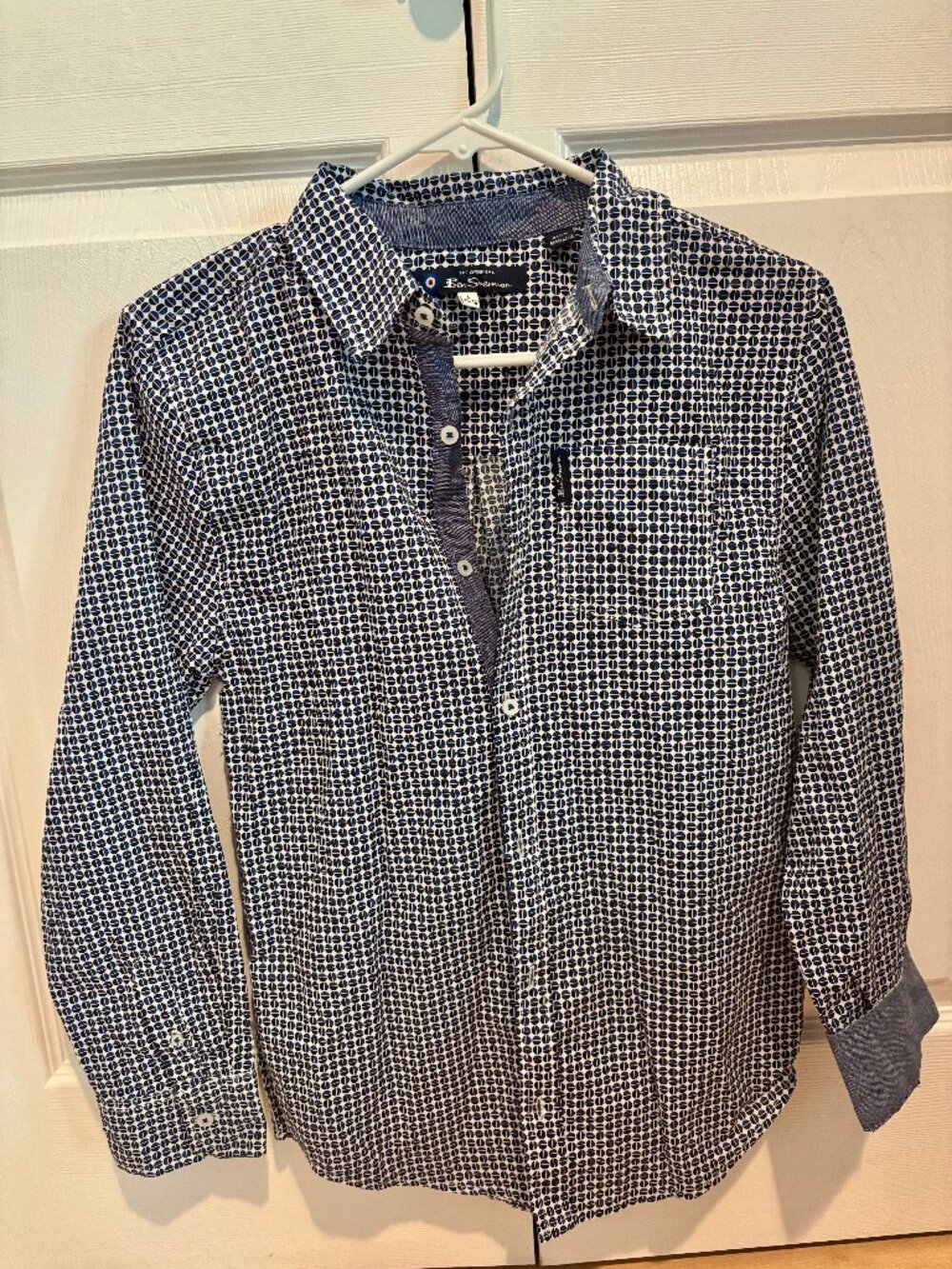 Ben Sherman Boy's Button Down Long Sleeve Shirt Size 14/16